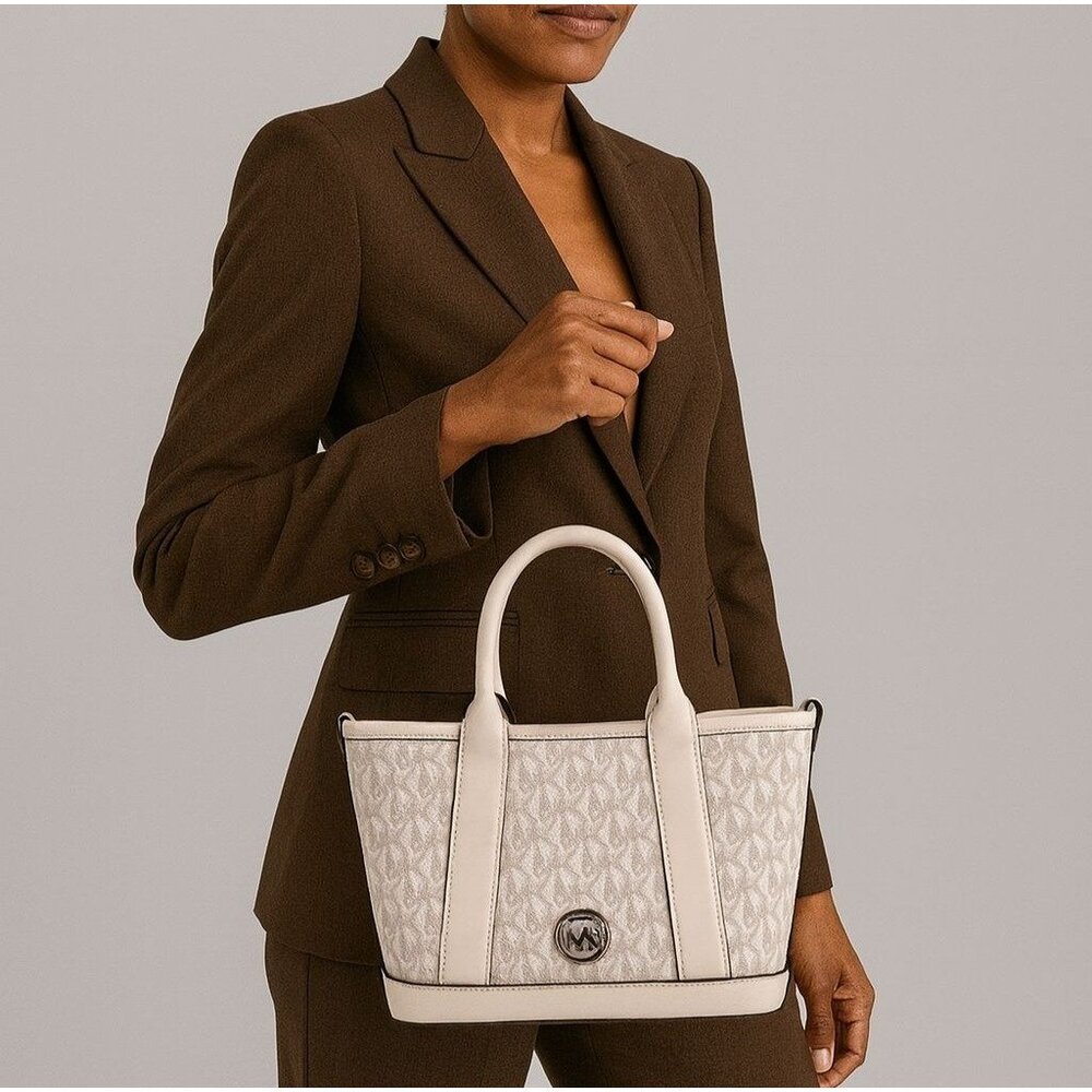 NWT Michael Michael Kors Luisa Leather Chic Satchel Designer Bag MRSP 258.00